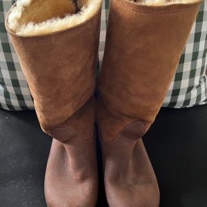 Ugglebo Sweden Tall Shearling Clog  Boots